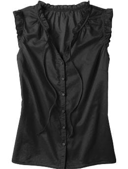 Sheer Ruffle-Trim Shirts: Fashion Tops Shirts & Tops | Old Navy
