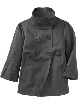 Women: Women's Bell-Sleeve Swing Jackets - Stainless Steel