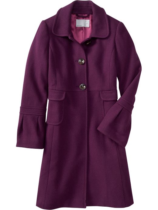 Women's Clothes: Women's Wool-Blend Bell-Sleeve Coats: Outerwear | Old Navy