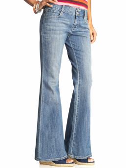 Women: Women's The Diva Super-Flared Jeans - Sunfade