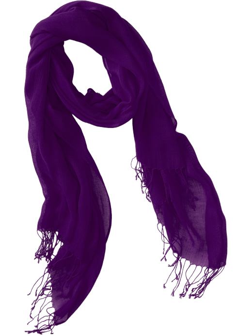 Fringed Gauze Scarvesve- Old Navy