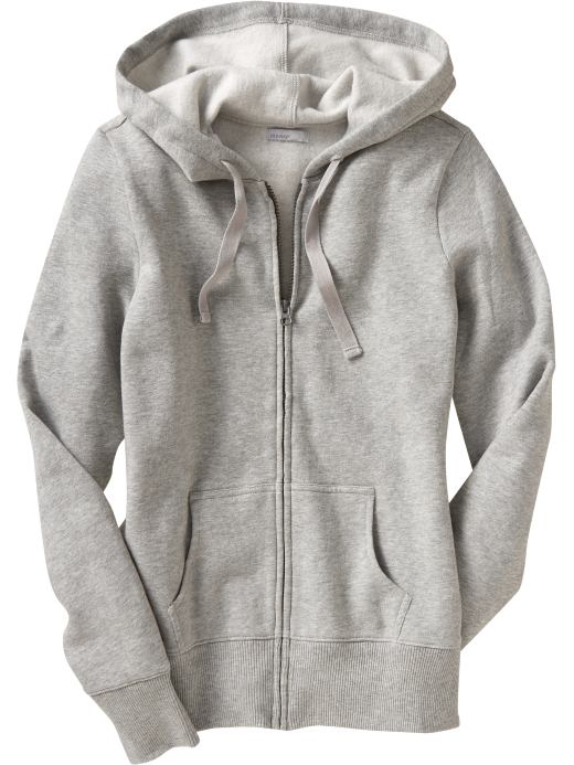 Old Navy Womens Heather Gray Fleece Zip Hoodies
