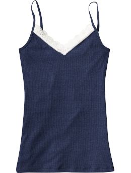 Women's Lace-Trim V-Neck Camis