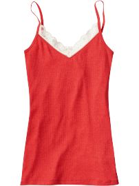 Women's Lace-Trim V-Neck Camis