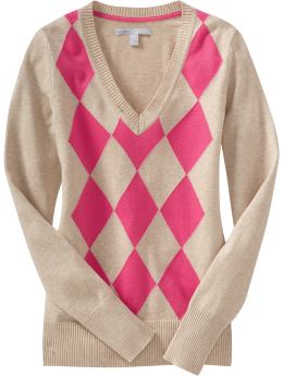 Women: Women's V-Neck Sweaters - Aphrodite Pink