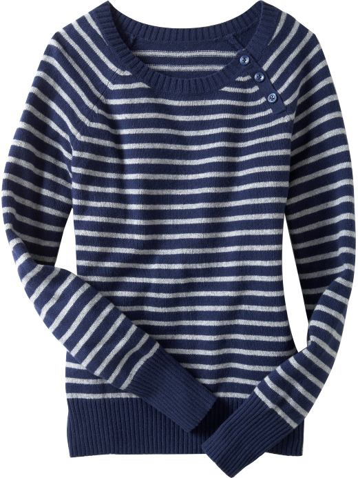 Women's Clothes: Women's Three-Button Raglan Sweaters: Long-Sleeve Sweaters, Old Navy, Size M