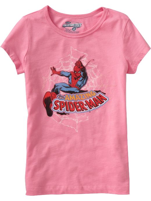 Old Navy Girls Spiderman Pop-Culture Graphic Tees