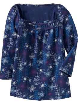 Girls: Girls Square-Neck Babydoll Tops - Goodnight Nora at ShopHSC.com