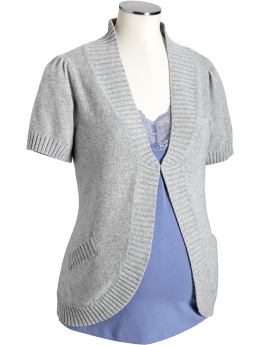 Maternity Puff-Sleeve Cardigans