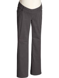 Maternity Low-Rise Boot-Cut Cords