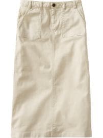 Girls Long Twill Skirts