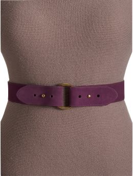 Women's Plus Suede O-Ring Belts
