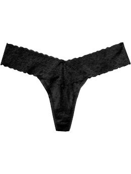 Women: Women's Lace Thongs - Black Jack