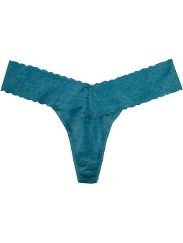 Women: Women's Lace Thongs - Danube Blue