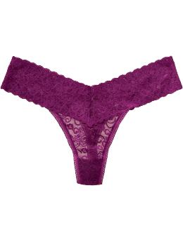 Women: Women's Lace Thongs - Prince Purple