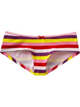 Women: Women's Ribbon-Trim Hipster Underwear - Pink Multi Stripe Women: Women's Ribbon-Trim Hipster Underwear - Pink Multi Stripe