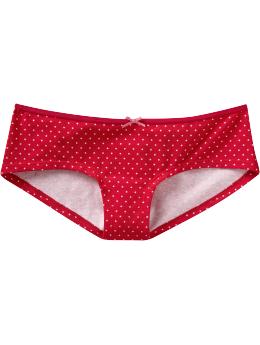 Women: Women's Ribbon-Trim Hipster Underwear - Red Dots Women: Women's Ribbon-Trim Hipster Underwear - Red Dots