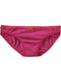 Women's Lace-Trim Bikini Underwear