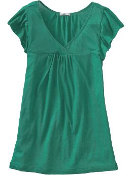 Women Women39s Cross Front Flutter Sleeve Tops Peacock
