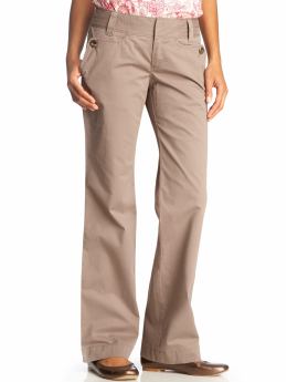 Women: Women's Button-Pocket Twill Pants - Wise Owl