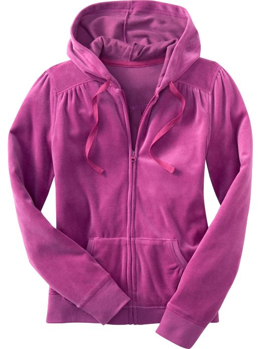 Women's Clothes: Women's Velour Zip Hoodies: Loungewear Petite | Old Navy