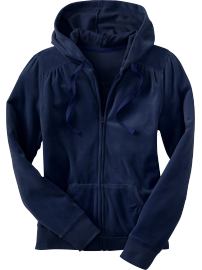gap women's velour zip hoodies