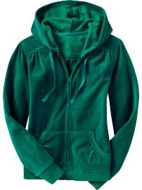 Women's Velour Zip Hoodies