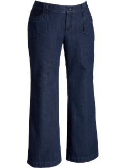 Women's Plus Wide-Leg Trouser Jeans