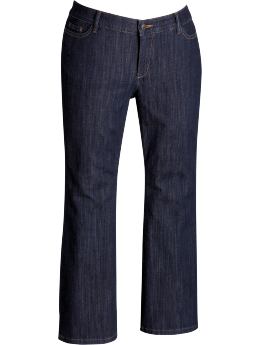 Women's Plus Metallic-Stitch Boot-Cut Jeans