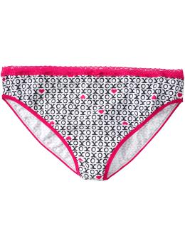 Women's Plus Lace-Trim Bikini Underwear