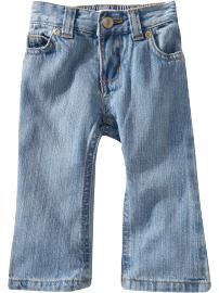 Light-Wash Boot-Cut Jeans for Baby