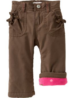 Baby Girls: Micro Performance Fleece-Lined Pants for Baby - Bambi