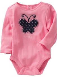 Cut-Out Applique Bodysuits for Baby