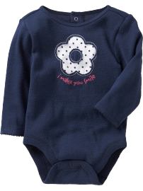 Cut-Out Applique Bodysuits for Baby