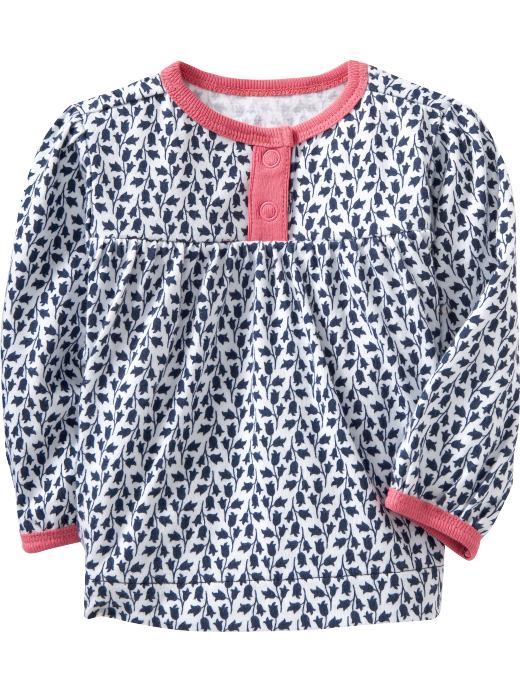 Baby Girl Clothes: Printed Swing Tops for Baby: Tees & Bodysuits Sale | Old Navy