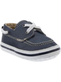Faux-Leather Deck Shoes for Baby