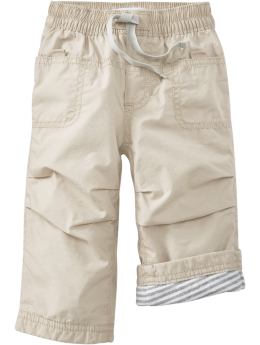 Jersey-Lined Pull-On Pants