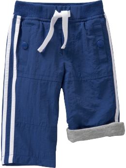 Jersey-Lined Track Pants for Baby
