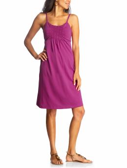 Women: Women's Smocked Jersey Dresses - Sonya Begonia