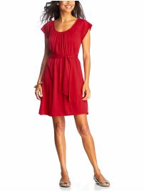 Women's Tie-Front Flutter-Sleeve Dresses
