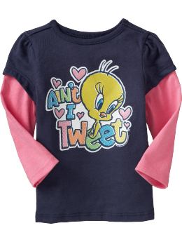 2-in-1 Tweety Bird Graphic Tees for Baby