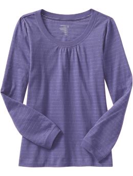 Girls: Girls Puff-Sleeve Tees - Amethyst