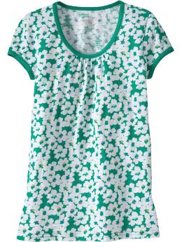 Girls Slub-Knit Jersey Tees