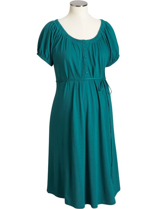 Maternity: Maternity Button-Front Jersey Dresses - Lake Victoria