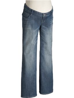 Maternity Real-Waist Flap-Pocket Trouser Jeans