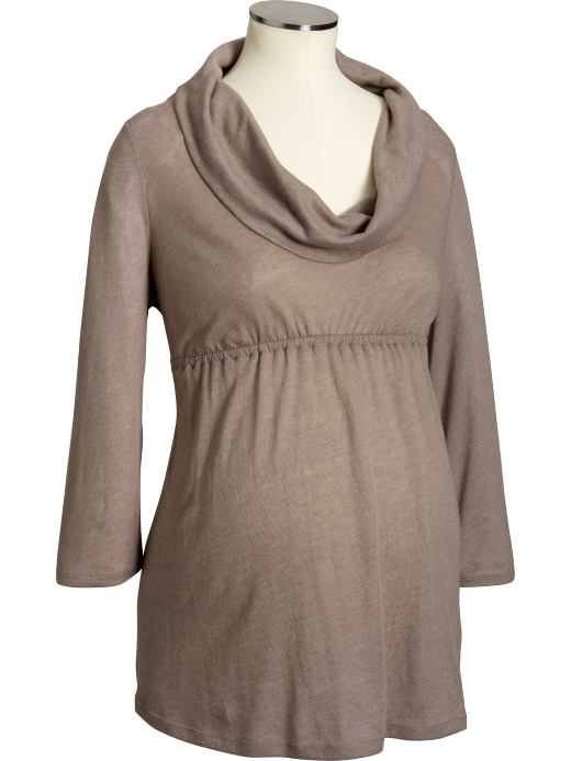 Maternity: Maternity Lightweight Cowl-Neck Sweaters - Wise Owl