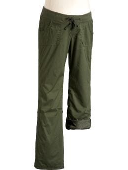 Maternity: Maternity Jersey-Lined Drawstring Pants - Forest Floor