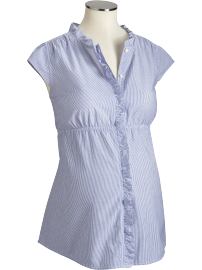Maternity Ruffled Babydoll Tops