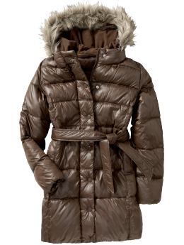 Women: Women's Frost Free Hooded Coats - Coffee Grounds