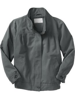 Women: Women's Bedford-Cord Boyfriend Jackets - Dark Steel